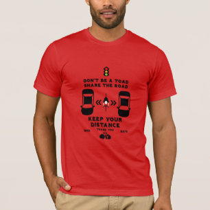 自転車道路安全認識度 Tシャツ