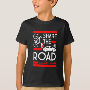 自転車道路安全認識度 Tシャツ