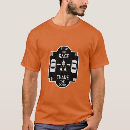 自転車道路安全 Tシャツ (正面)