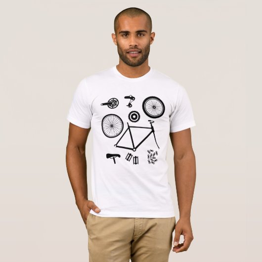 自転車部品 Tシャツ (正面フル)