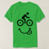 自転車顔 Tシャツ (デザイン正面)