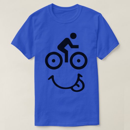 自転車顔 Tシャツ (デザイン正面)