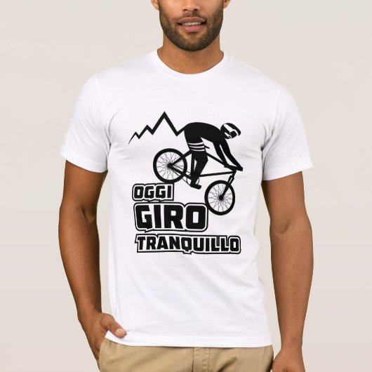 自転車駆動Tシャツデザイン Tシャツ (正面)