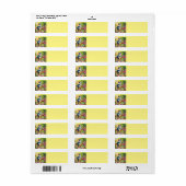 自転車鮮やかリターンラベルのハッピーキャット ラベル (フルシート)