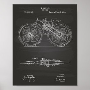 自転車1893特許技術シャルボード ポスター