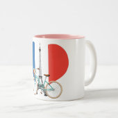 自転車2音式コーヒーマグ ツートーンマグカップ (正面右)