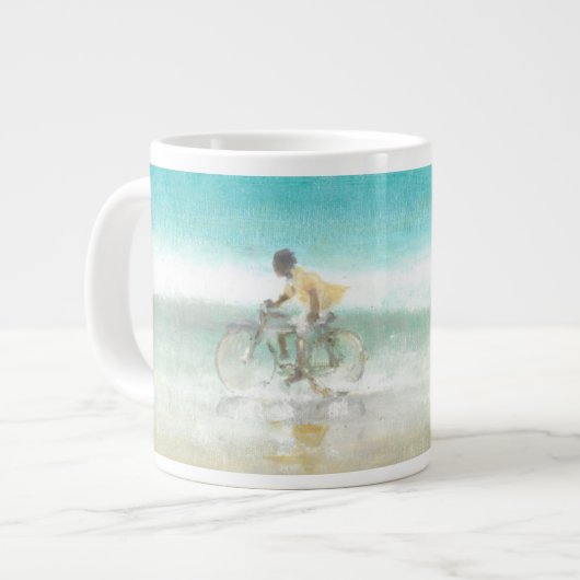 自転車3の男の子 ジャンボコーヒーマグカップ (正面左)