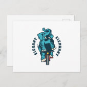 自転車 – おもしろいスポーツデザイン- 53 – コル ポストカード (正面/裏面)