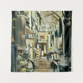 自転車 アート作品 タペストリー (正面)