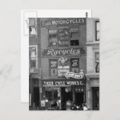 自転車、オートバイ、チョップスイ、1900年代初頭 ポストカード (正面/裏面)