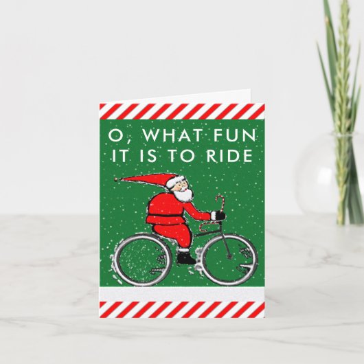 自転車 クリスマスカード (正面)