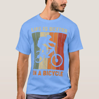 自転車、サイクリング自転車1018で生活が良い Tシャツ