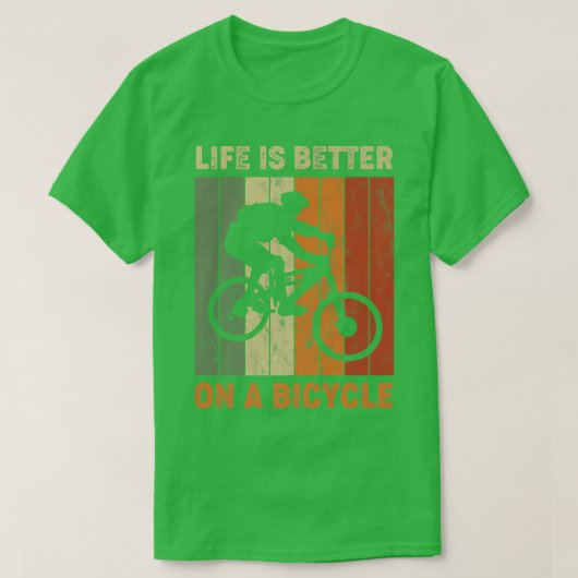 自転車、サイクリング自転車749 Tシャツ (デザイン正面)