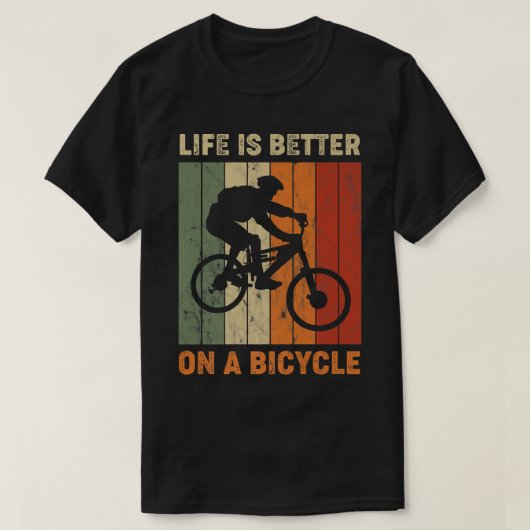 自転車、サイクリング自転車749 Tシャツ (デザイン正面)