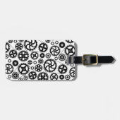 自転車 サイクリング ギア ブラック ホワイト スポーツ ラゲッジタグ (正面横)