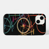 自転車 - サイクリング パターン iPhoneケース (裏面横)