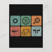 自転車 サイクリング ヴィンテージ 自転車部品 サイクリスト ギフト エンクロージャーカード (裏面)