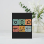 自転車 サイクリング ヴィンテージ 自転車部品 サイクリスト ギフト エンクロージャーカード (スタンド正面)