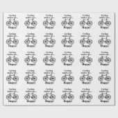 自転車 サイクリング 乗馬 サイクリスト 誕生日 ラッピングペーパー (フラット)
