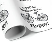 自転車 サイクリング 乗馬 サイクリスト 誕生日 ラッピングペーパー (ロールコーナー)