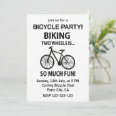 自転車 サイクリング 自転車 サイクリスト 自転車パーティー 招待状 (スタンド正面)