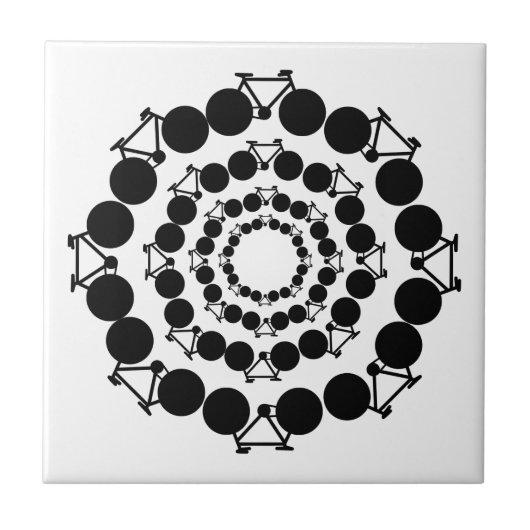 自転車 – サイクリング+自転車 タイル (正面)