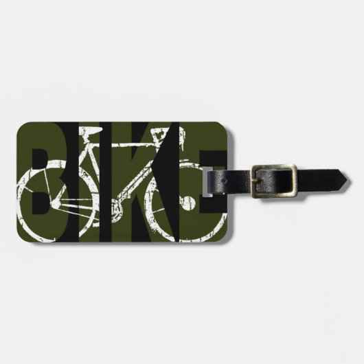 自転車。サイクルサイクリング ラゲッジタグ (正面横)
