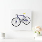 自転車 スクエア壁時計 (ホーム)