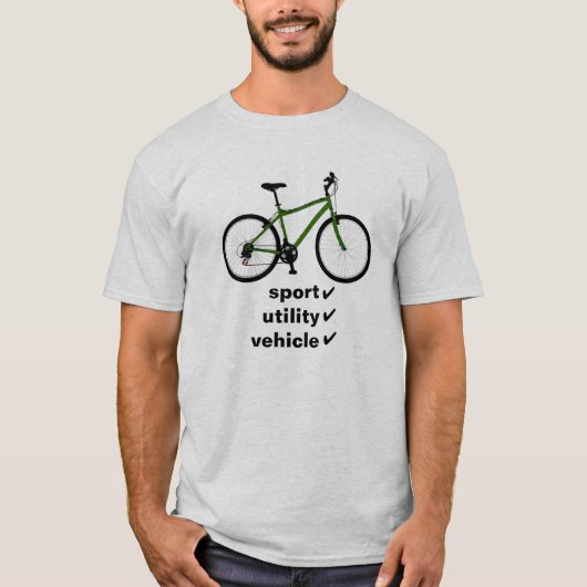 自転車: スポーツタイプの車 Tシャツ (正面)