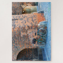 自転車、セントニコラス教会、コペンハーゲン、デンマーク ジグソーパズル