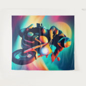 自転車 タペストリー (正面(横))