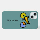 自転車: バイク; サイクリストのカッコいい iPhoneケース (裏面横)