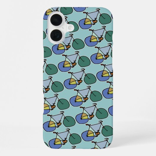 自転車: バイク; サイクリストのカッコいい iPhoneケース (裏面)