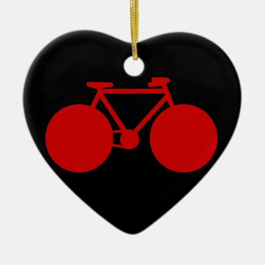 自転車 = バイク セラミックオーナメント (正面)