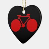 自転車 = バイク セラミックオーナメント (左)