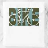 自転車。 バイク/素晴らしい循環 長方形シール (バッグ)