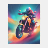 自転車 フリースブランケット (正面)