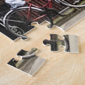 自転車,フルハムロード,チェルシーロンドンUK ジグソーパズル (側面)