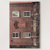 自転車,フルハムロード,チェルシーロンドンUK ジグソーパズル (縦)