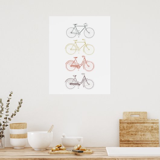 自転車 ポスター (キッチン)