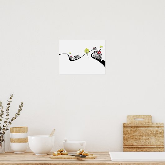 自転車 ポスター (キッチン)