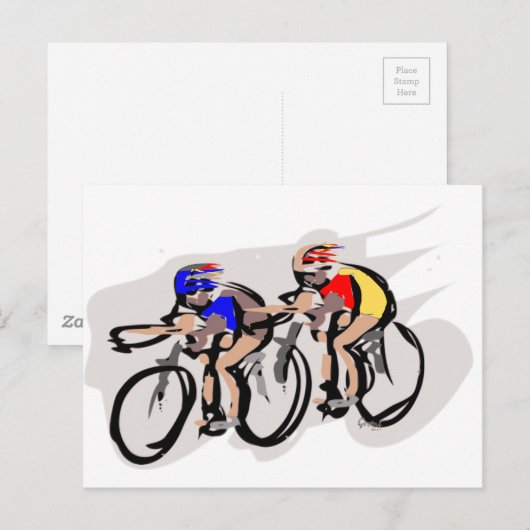 自転車 ポストカード (正面/裏面)