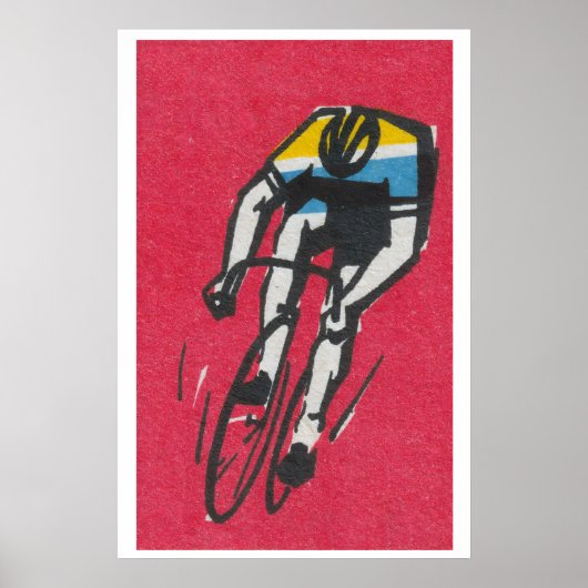 自転車 - マッチボックス プリント - 美観壁画 (正面)