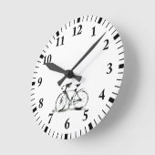 自転車 ラウンド壁時計 (傾斜)