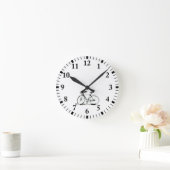 自転車 ラウンド壁時計 (ホーム)