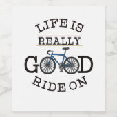 自転車 ワインラベル (シングルラベル)