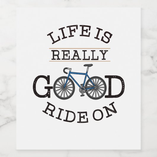 自転車 ワインラベル (シングルラベル)