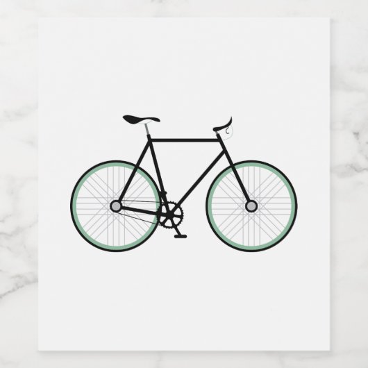 自転車 ワインラベル (シングルラベル)