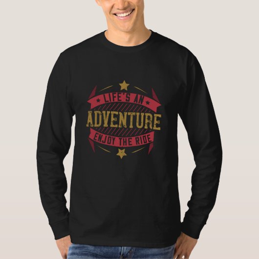 自転車 – 人生の冒険 Tシャツ (正面)