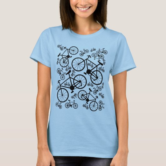 自転車（大小） Tシャツ (正面)
